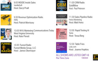 Funnel Radio Line Up Jan 9 2020