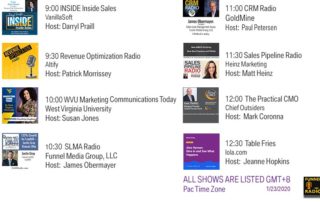 Funnel Radio Line-up January 23, 2020