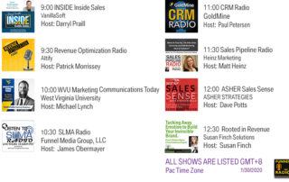 Funnel Radio line up for January 30, 2020