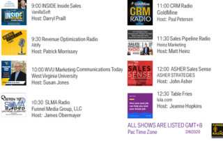 Funnel Radio Line-Up Feb 6, 2020