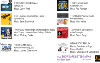 ConnectAndSell, VanillaSoft, Upland Altify, Heinz Marketing, West Virginia University, Asher Strategies