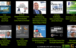 VanillaSoft, ConnectAndSell, UncommonPro, WVU, SLMA, Asher Longevity Institute, Heinz Marketing, Chief Outsiders, K-12 Clothing, The Reuth Team, Louise Senft