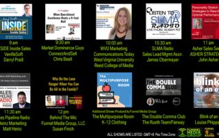 Funnel Radio Streamed Line up for October 15, 2020