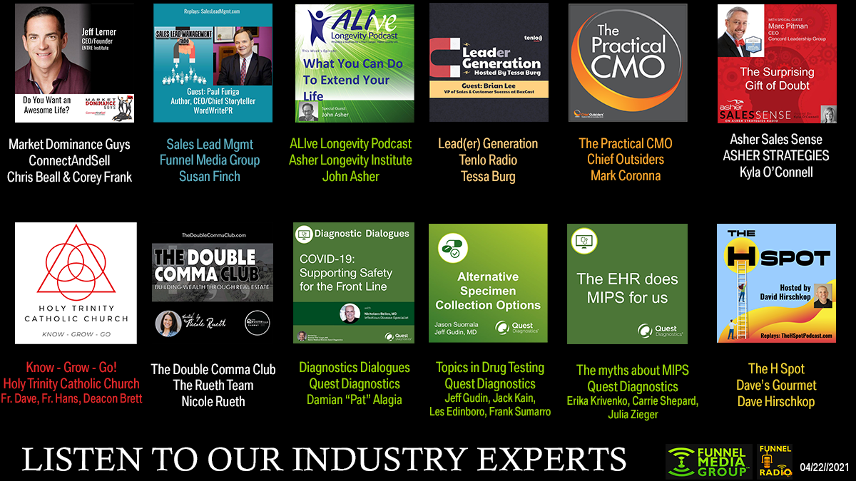 Funnel Radio Line up for the week of April 22, 2021