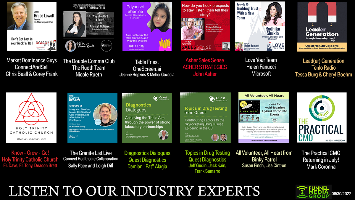 Branch49, ConnectAndSell, Helen Fanucci, The Granite List Live, Binky Patrol, The Rueth Team